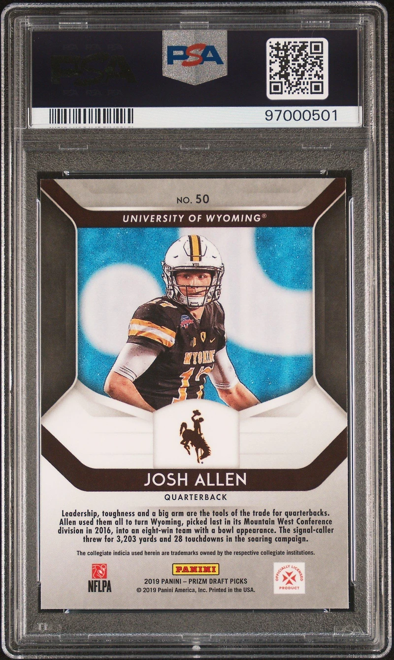 2019 Panini Prizm Draft Picks 50 Josh Allen PSA 10