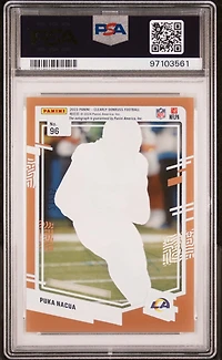 2023 Panini Clearly Donruss 96 Puka Nacua Autograph-orange PSA 10
