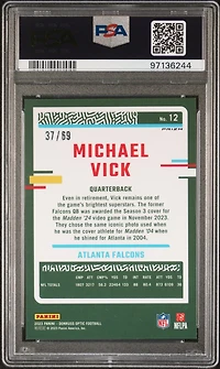 2023 Panini Donruss Optic 12 Michael Vick Electricity PSA 10