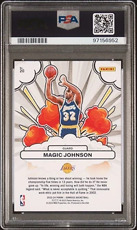 2023 Panini Donruss Bomb Squad 20 Magic Johnson PSA 10