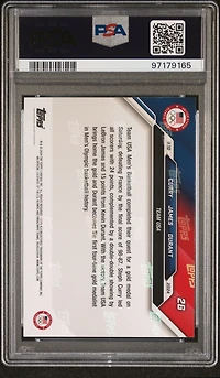 2024 Topps Now Olympic Games 26 Kevin Durant/lebron James/steph Curry PSA 10