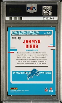 2023 Panini Donruss Optic 236 Jahmyr Gibbs Wave PSA 10