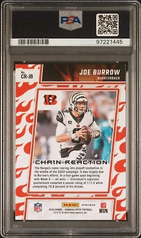 2023 Panini Donruss Optic Chain Reaction Crjb Joe Burrow PSA 10