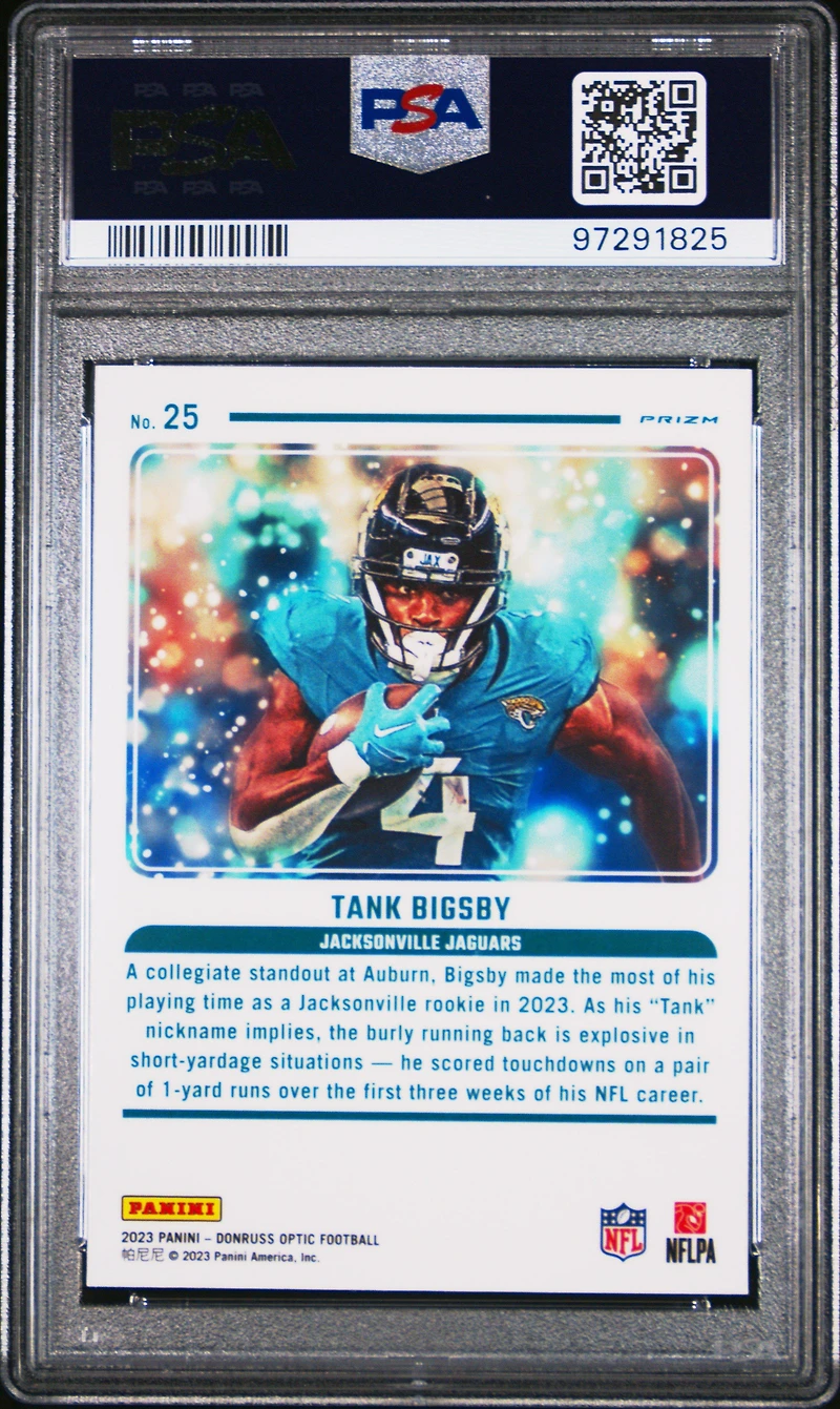 2023 Panini Donruss Optic Mythical 25 Tank Bigsby PSA 10