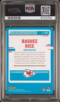 2023 Panini Donruss 350 Rashee Rice Optic Preview-pink PSA 10