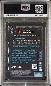 2024 Bowman Bowman Ai Bai6 Jackson Holliday PSA 10