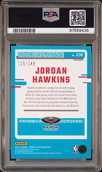 2023 Panini Donruss Optic 238 Jordan Hawkins Lime Green PSA 10