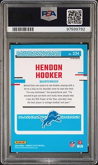 2023 Panini Donruss Optic 234 Hendon Hooker Mojo Red PSA 10