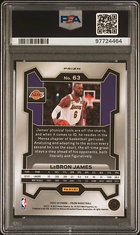 2023 Panini Prizm 63 Lebron James Red White Blue PSA 10