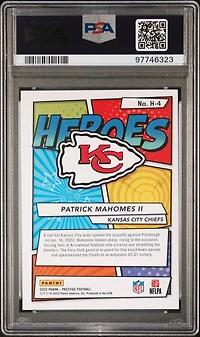 2022 Panini Prestige Heroes H4 Patrick Mahomes Ii PSA 10