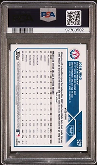 2023 Topps 529 Josh Jung Memorial Day Camo PSA 10