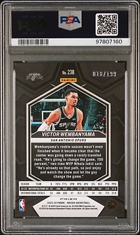 2023 Panini Mosaic 238 Victor Wembanyama Blue PSA 10