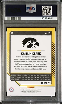 2024 Panini Caitlin Clark Collection Donruss 18 Caitlin Clark PSA 10
