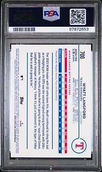 2024 Topps 700 Wyatt Langford Sp PSA 9