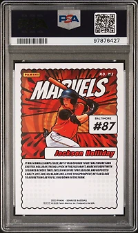2023 Panini Donruss Marvels M3 Jackson Holliday Rapture PSA 10