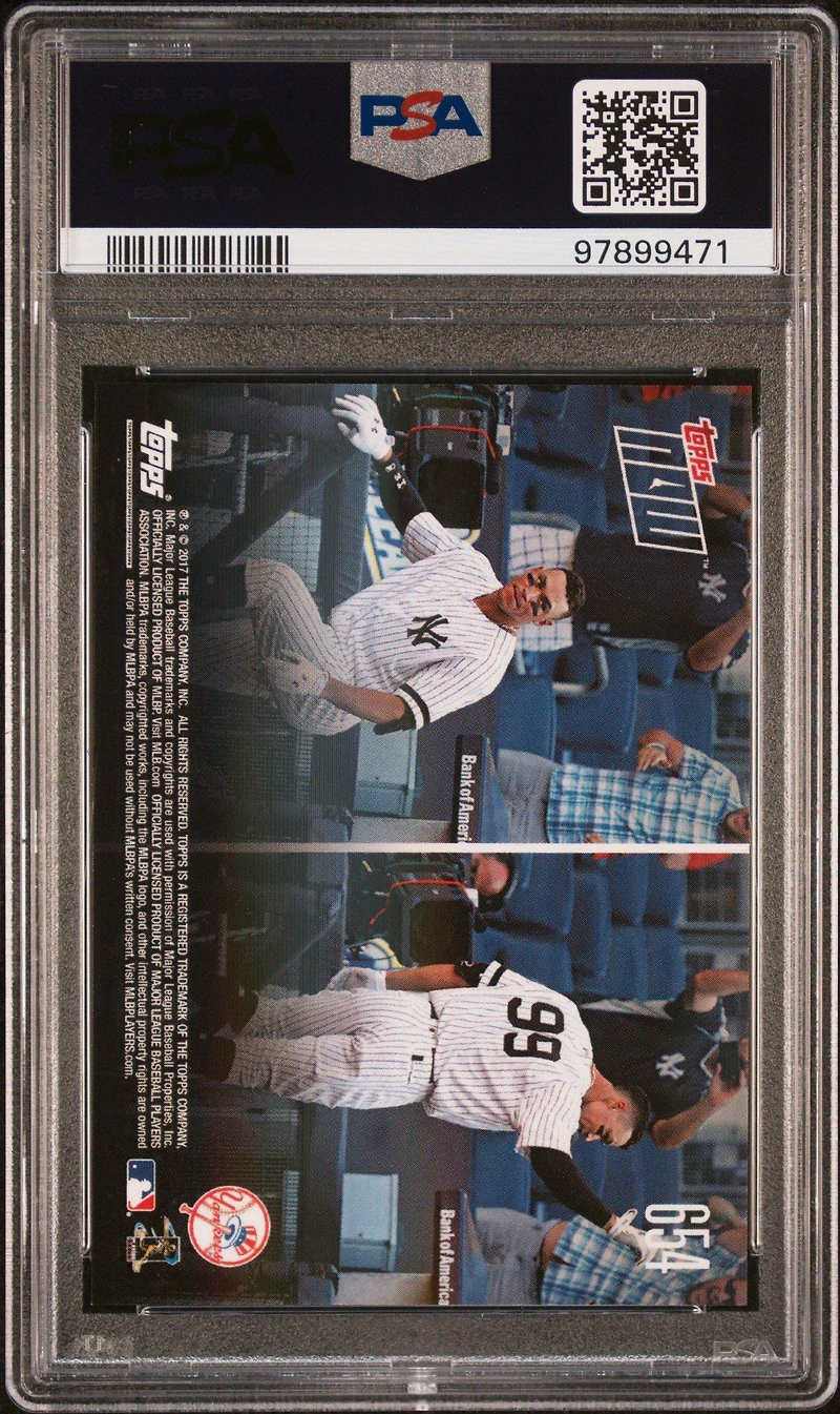 2017 Topps Now 654 Aaron Judge PSA 10