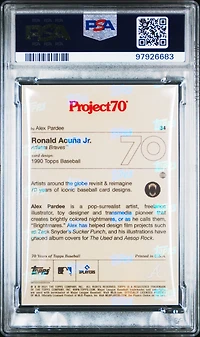 2021 Topps Project70 34 Ronald Acuna Jr. PSA 9