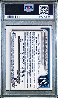 2024 Bowman Chrome Prospects Bcp79 George Lombard Jr. Blue Raywave PSA 9