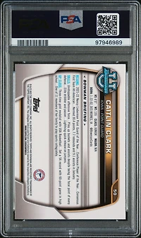 2022 Bowman Chrome University 50 Caitlin Clark PSA 8