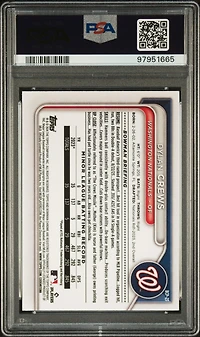 2024 Bowman Mega Box Chrome Prospects 23 Dylan Crews Green Refractor PSA 10