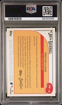 2023 Topps X Bob Ross The Joy Of Baseball 100 Triston Casas PSA 10