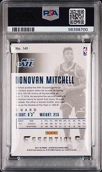 2017 Panini Essentials 149 Donovan Mitchell PSA 9