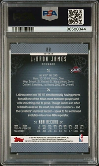 2006 Finest 22 Lebron James PSA 10
