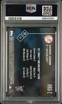 2017 Topps Now Home Run Derby Hrd2 Aaron Judge PSA 10