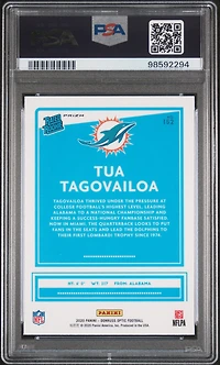 2020 Panini Donruss Optic 152 Tua Tagovailoa Blue Hyper PSA 9