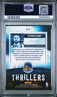 2023 Panini Phoenix Thrillers 3 Stephen Curry Red PSA 9