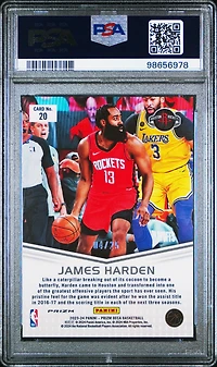 2023 Panini Prizm Deca Decade Dominance 20 James Harden Mojo Prizm PSA 10