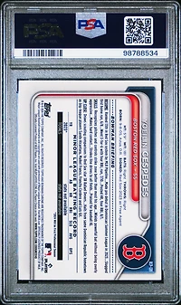 2024 Bowman Chrome Prospects Bcp139 Yoeilin Cespedes Yellow Refractor PSA 10