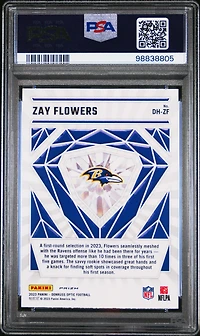 2023 Panini Donruss Optic Diamond Hands Dhzf Zay Flowers PSA 9