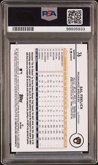 2024 Topps Chrome Sapphire 76 Sal Frelick Sp-orange PSA 10