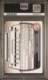 2023 Bowman Chrome Prospect Autographs Cpasj Spencer Jones PSA 10