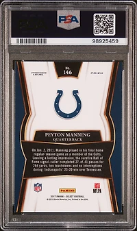 2017 Panini Select 146 Peyton Manning Silver Prizm PSA 10