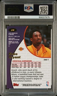 2000 Topps Gold Label Class 1 24 Kobe Bryant PSA 9