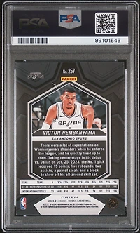 2023 Panini Mosaic 257 Victor Wembanyama Mosaic PSA 10