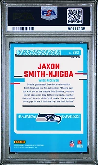 2023 Panini Donruss Optic 293 Jaxon Smith-njigba Blue Glitter PSA 10