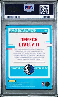 2023 Panini Donruss Optic 245 Dereck Lively Ii Holo PSA 10