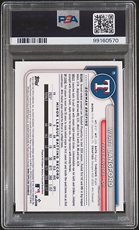 2024 Bowman Chrome 71 Wyatt Langford Sp PSA 10