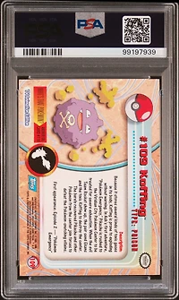 2000 Topps Pokemon Tv Animation Series 2 109 Koffing Foil PSA 8