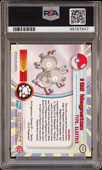 2000 Topps Pokemon Tv Animation Series 2 82 Magneton Foil PSA 8