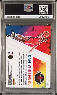 2023 Panini Donruss Optic Phazes 3 Cam Whitmore PSA 10