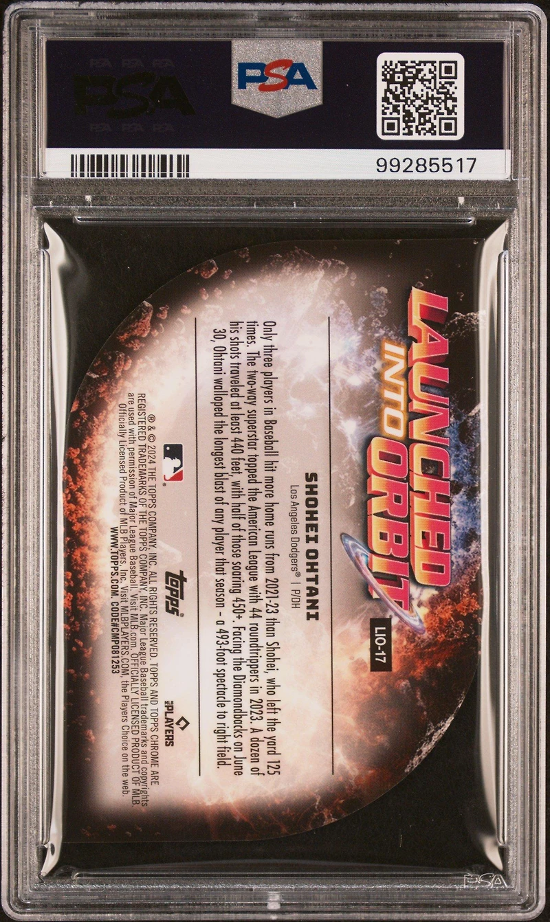 2024 Topps Chrome Cosmic Launched Into Orbit 17 Shohei Ohtani PSA 9