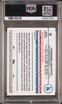 2024 Topps Chrome 18 Yoshinobu Yamamoto X-fractor PSA 10