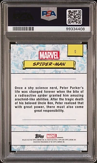 2024 Topps Chrome Marvel 1 Spider-man PSA 10