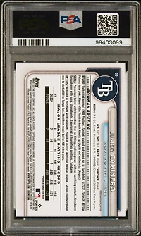 2024 Bowman Mega Box Chrome 20 Junior Caminero Fuchsia Refractor PSA 10