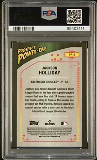 2024 Bowman Mega Box Chrome Prospect Power-up Pp5 Jackson Holliday PSA 10