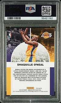 2019 Panini Donruss Optic Winner Stays 17 Shaquille O'neal Gold Wave PSA 10